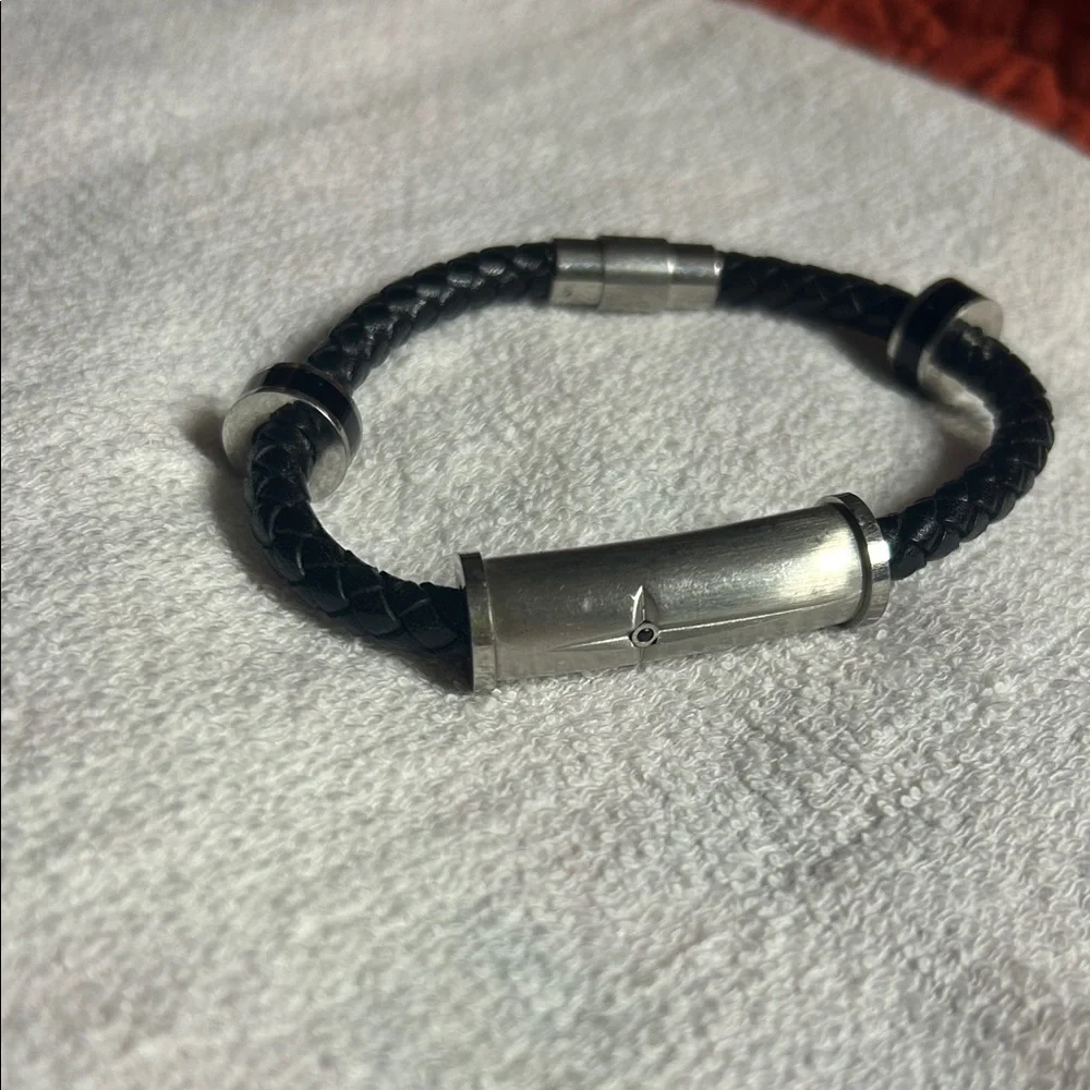 Black and Silver Men's Bracelet - Gift to Son‎